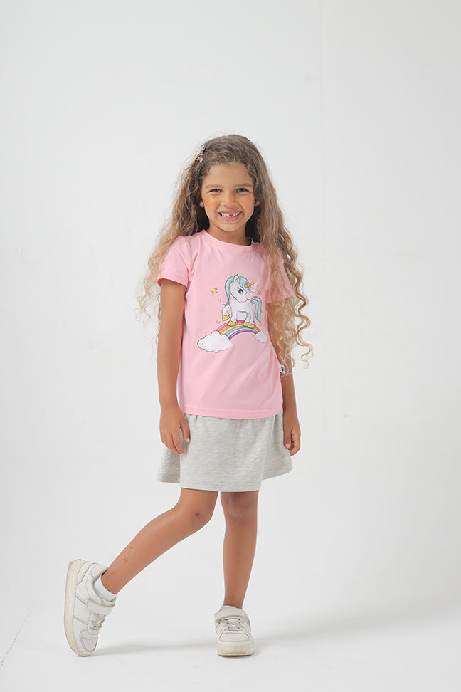 Unicorn Cotton T-shirt for Girls