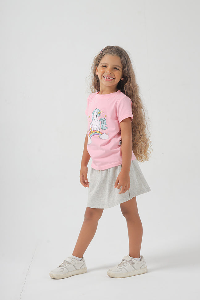 Unicorn Cotton T-shirt for Girls