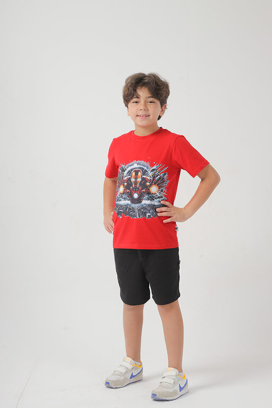 Iron man Cotton T-shirt For Boys