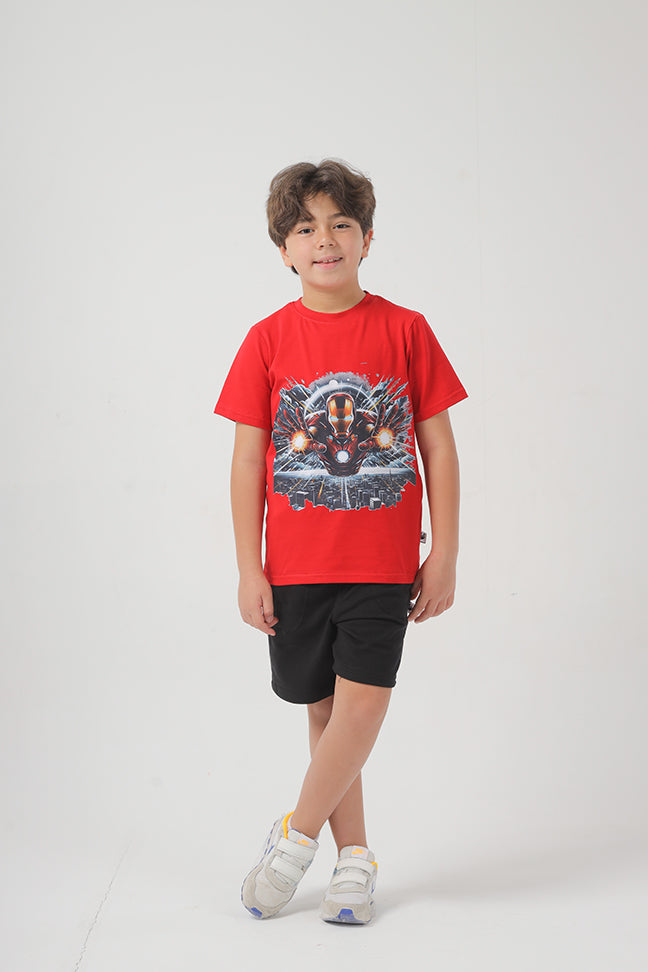 Iron man Cotton T-shirt For Boys