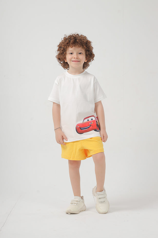 Macqueen Car Cotton T-shirt For Boys