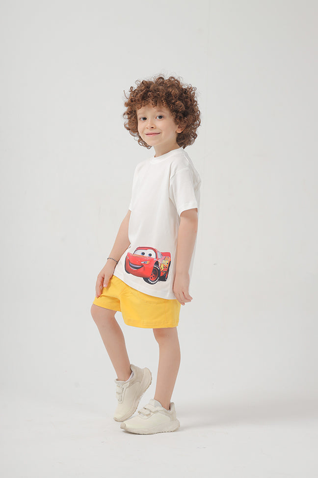 Macqueen Car Cotton T-shirt For Boys