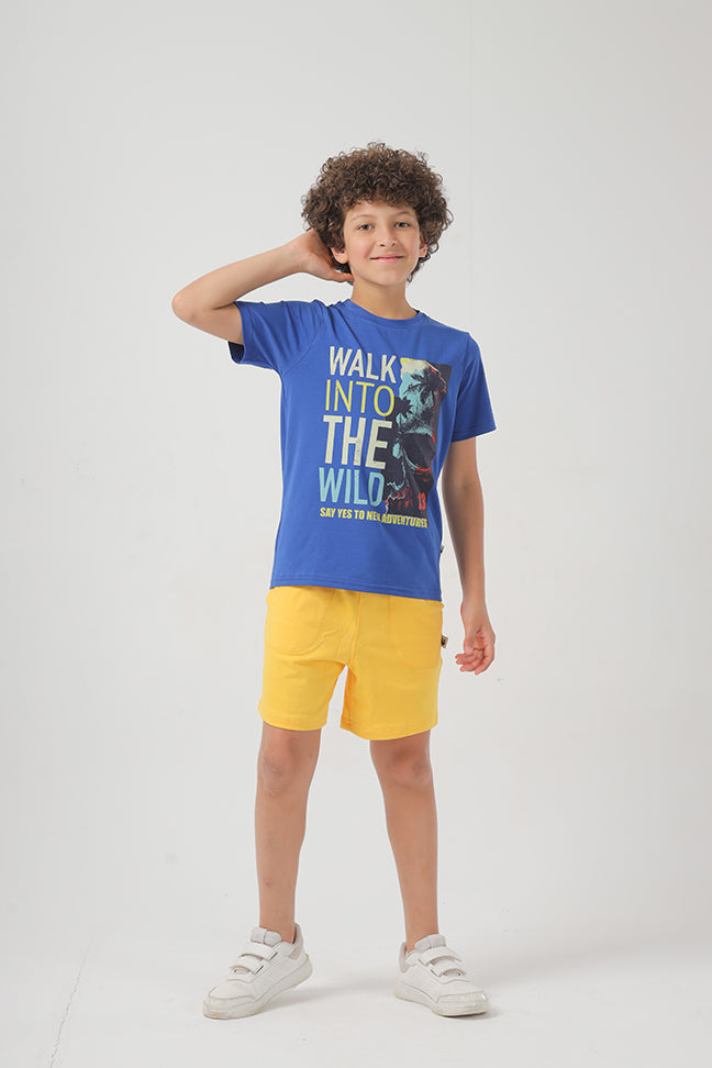 Walk Into The Wild Cotton T-shit For Boys