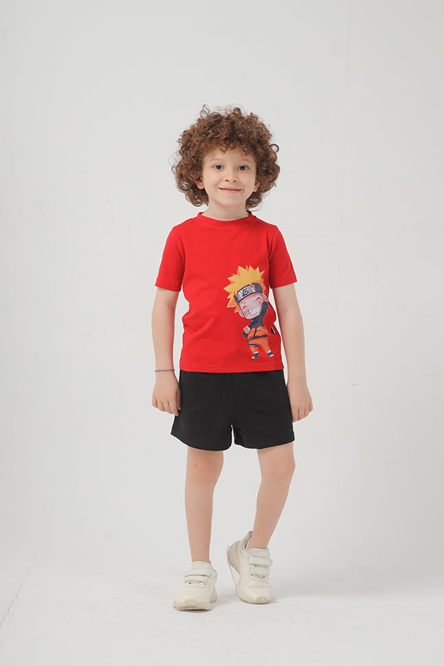 Naruto Super Hero Cotton T-shirt For Boys