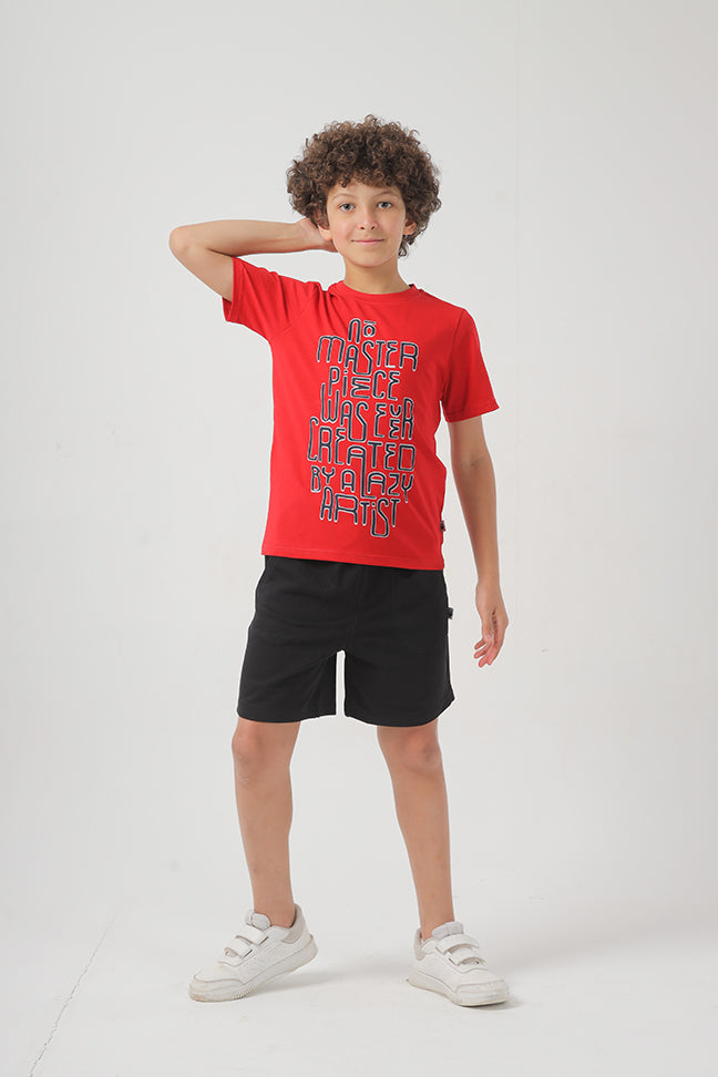 Masterpiece  Cotton T-shirt For Boys