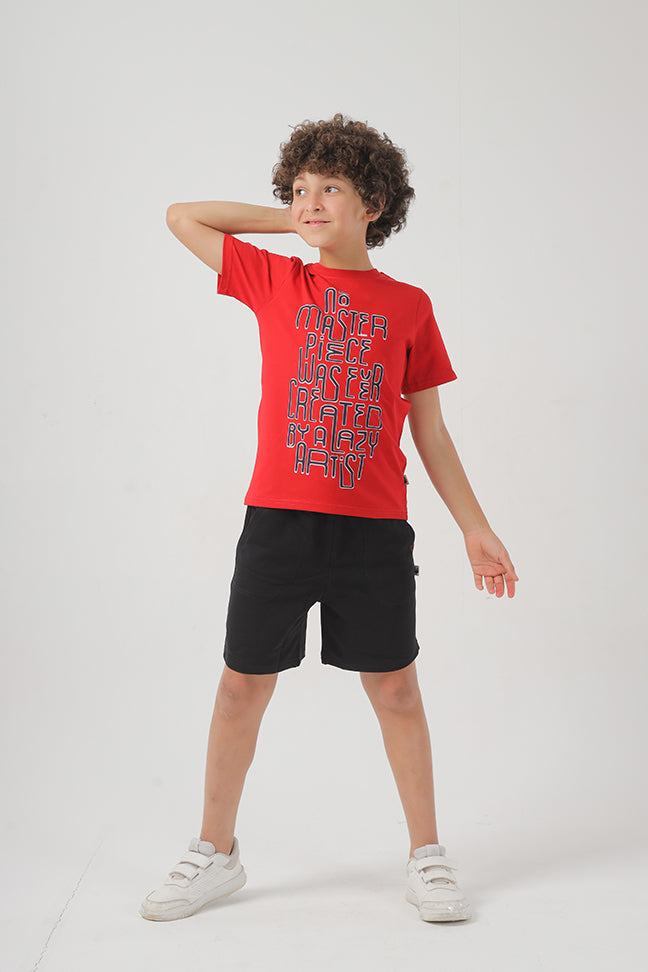 Masterpiece  Cotton T-shirt For Boys