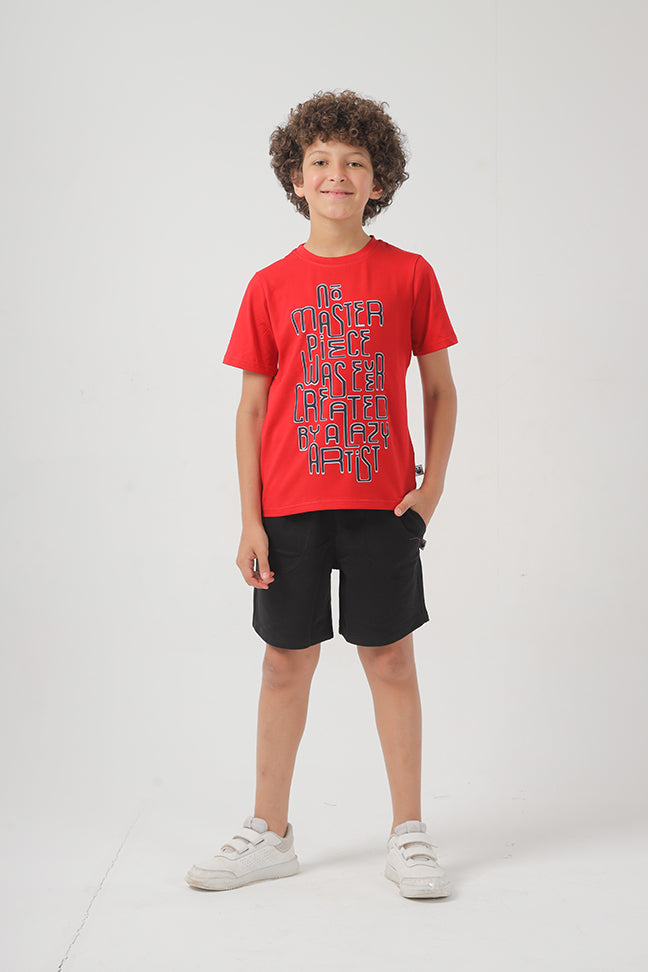 Masterpiece  Cotton T-shirt For Boys