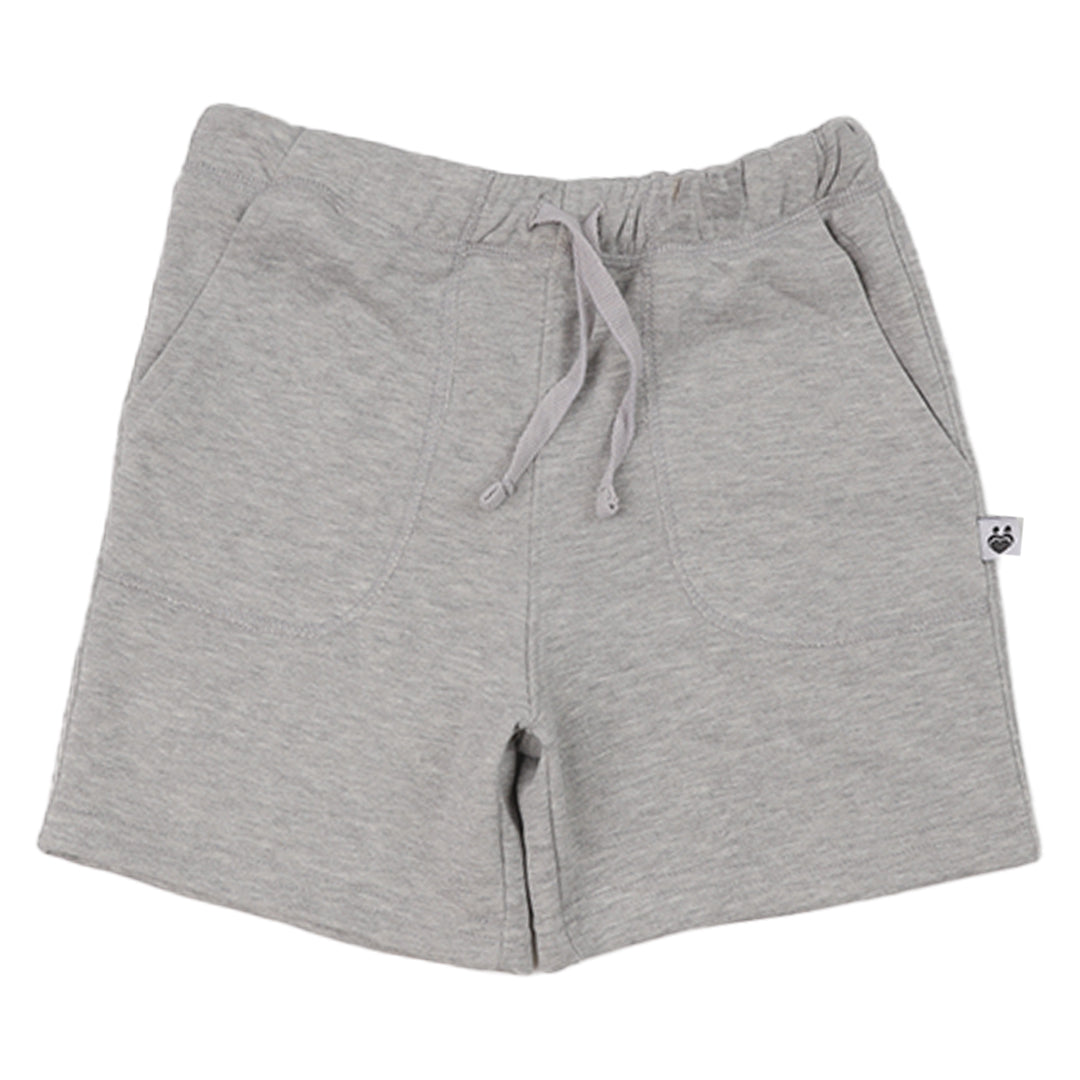 Gray Cotton Short For Boys