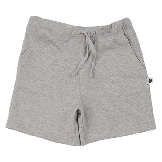 Gray Cotton Short For Boys