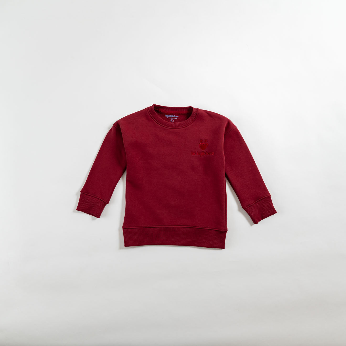 2 pieces plain fleece set-maroon