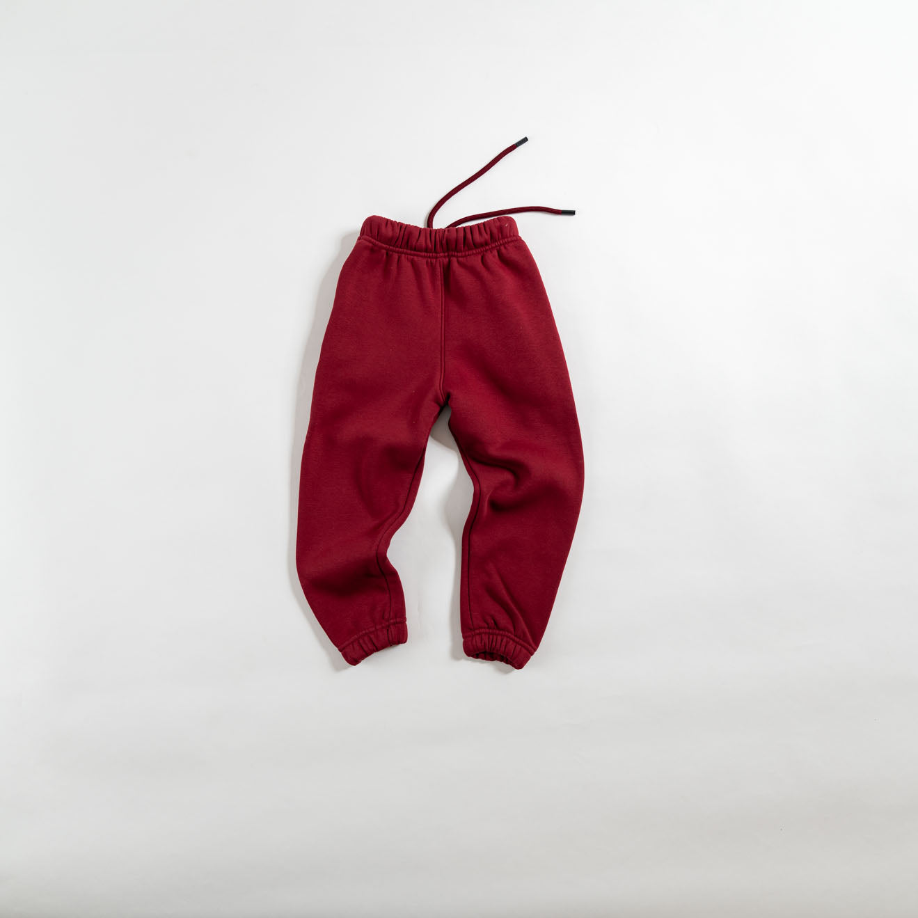 2 pieces plain fleece set-maroon