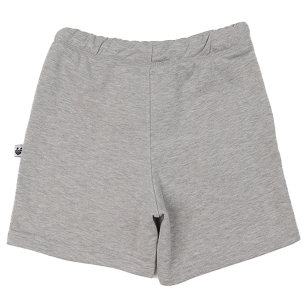 Gray Cotton Short For Boys