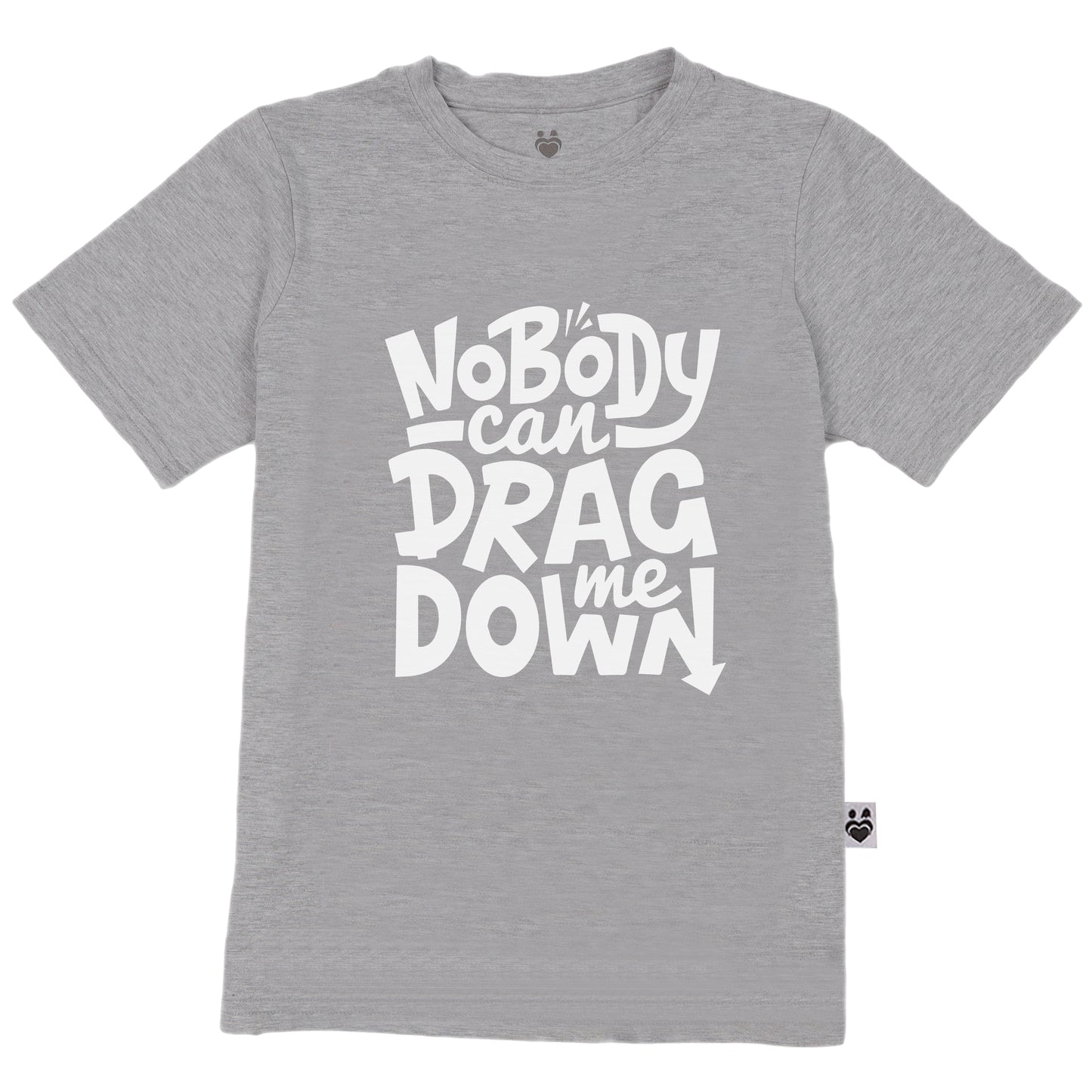 Nobody Can Drag Me Down glow in the dark T-shirt For Boy White Print