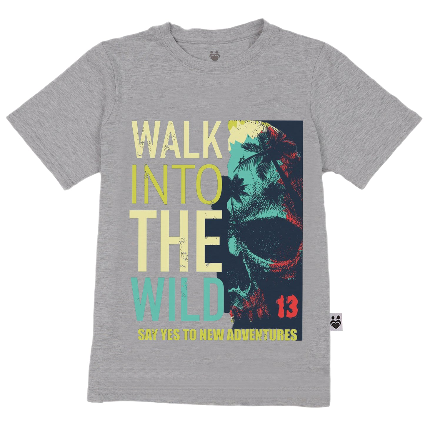 Walk Into The Wild Cotton T-shit For Boys