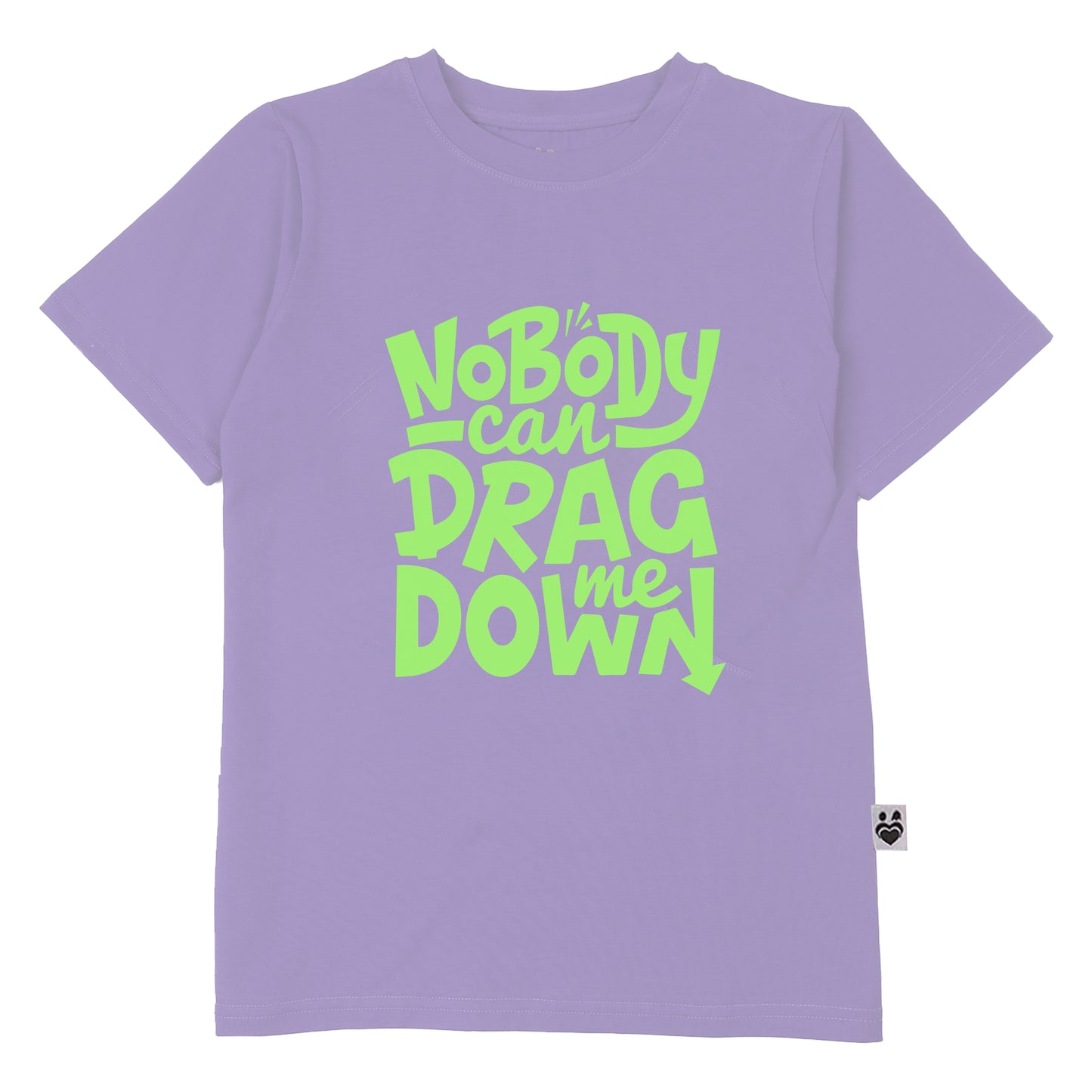 Nobody Can Drag Me Down glow in the dark T-shirt For Boy Green Print