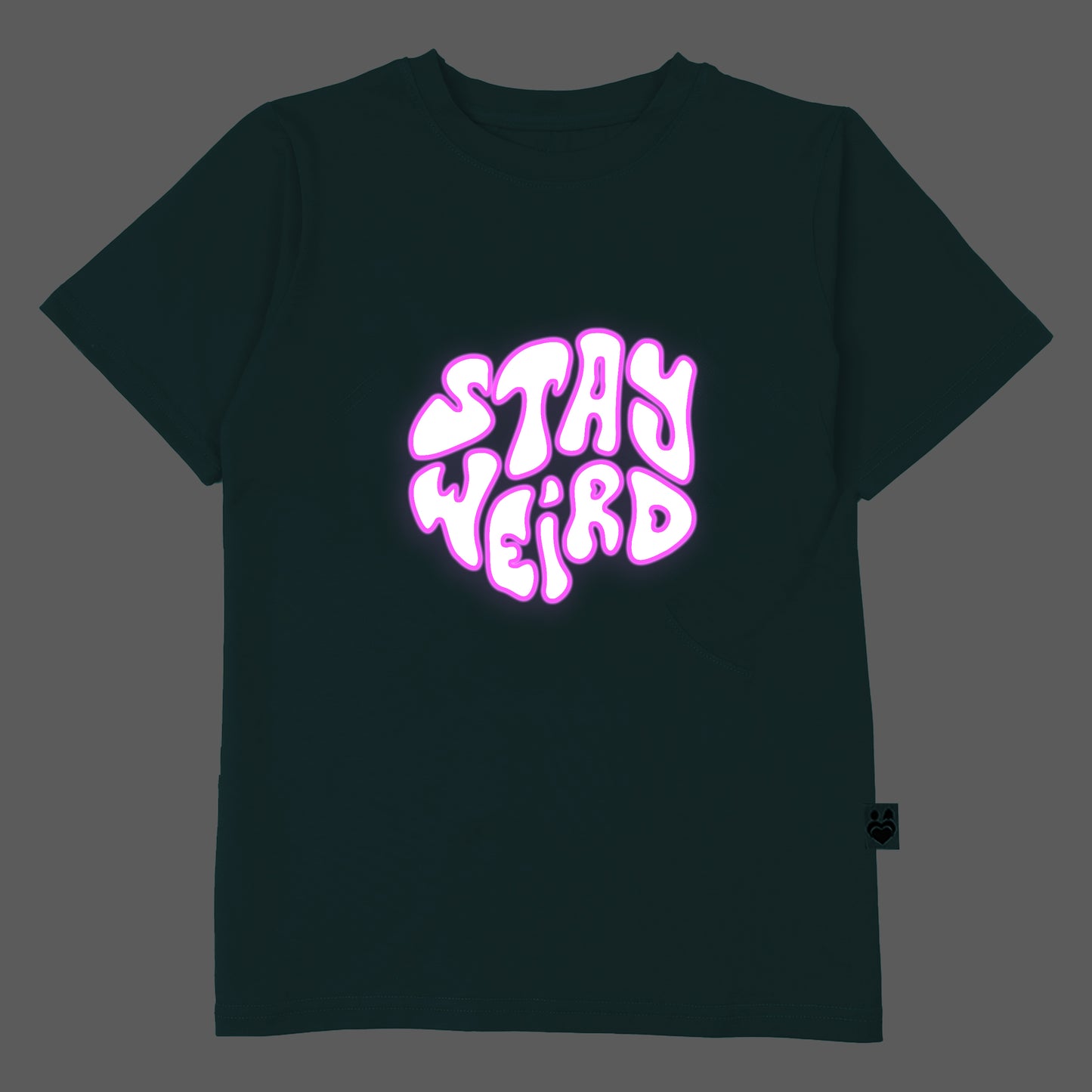 Stay  Weird  Glow In The Dark T-shirt For Girls