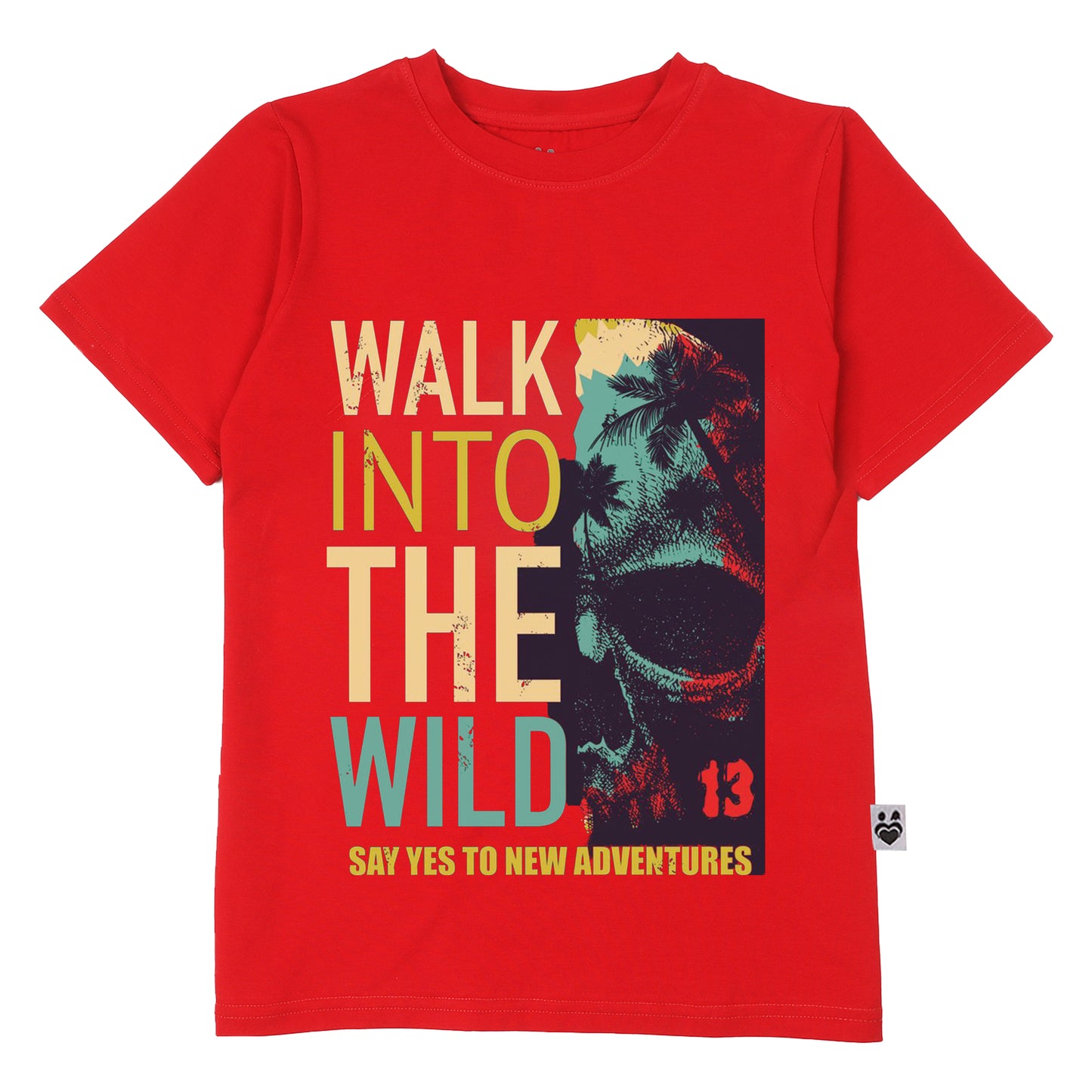 Walk Into The Wild Cotton T-shit For Boys