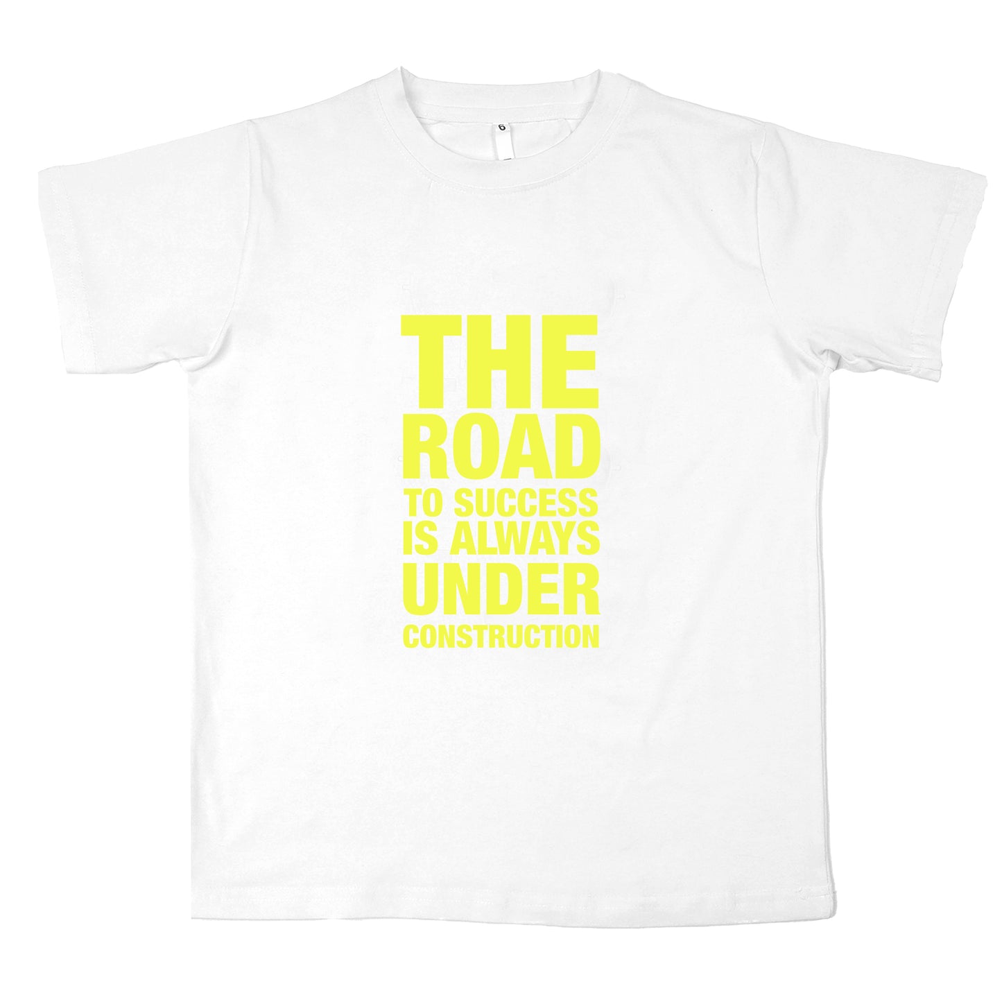 The Road To Success Glow in the dark T-shirt For Boy Yellow Print