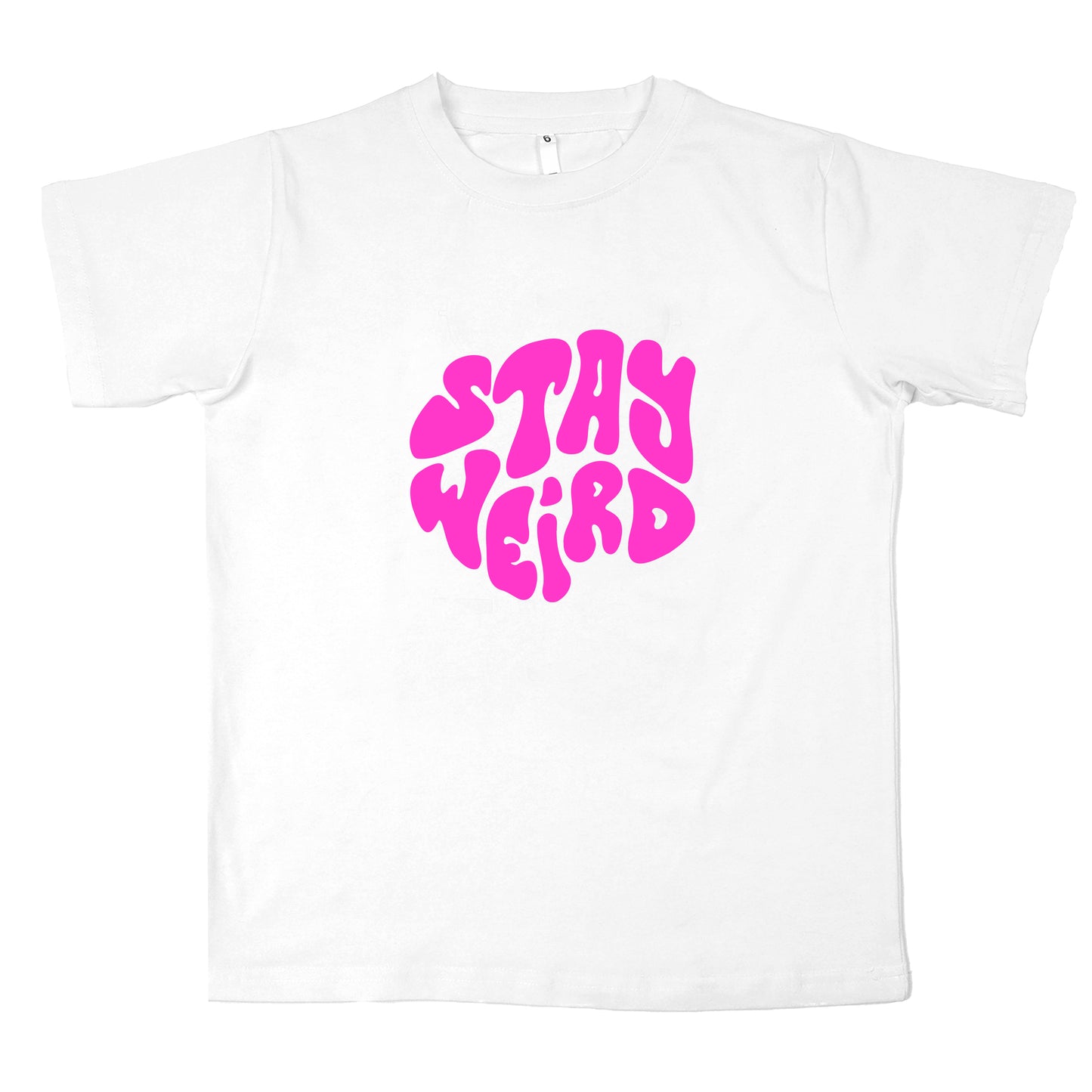 Stay  Weird  Glow In The Dark T-shirt For Girls