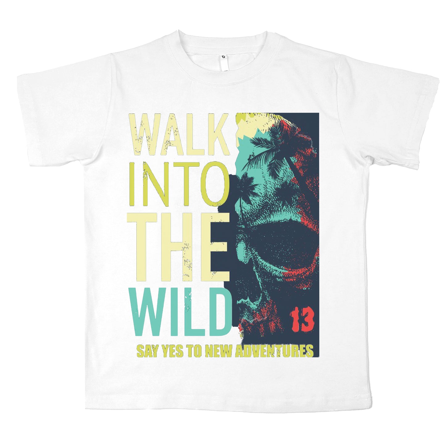 Walk Into The Wild Cotton T-shit For Boys